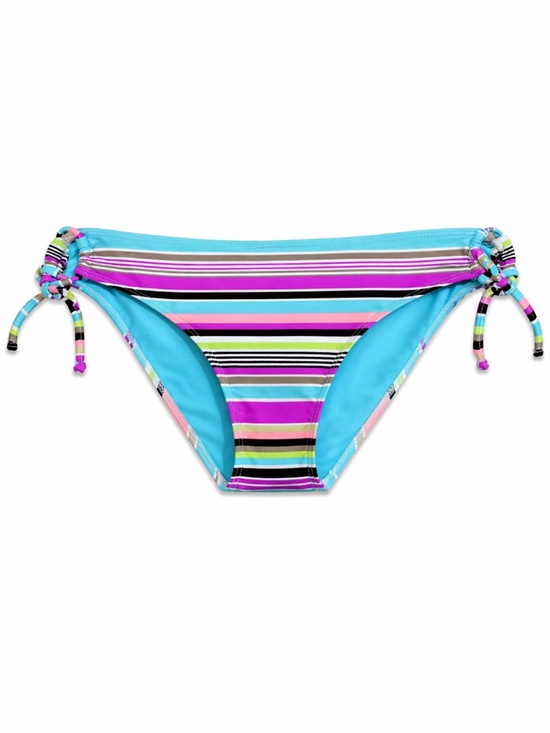 La Vie En Rose Other - La Vie En Rose Multicolor Striped Bikini Bottom Loop Ties – Size Small